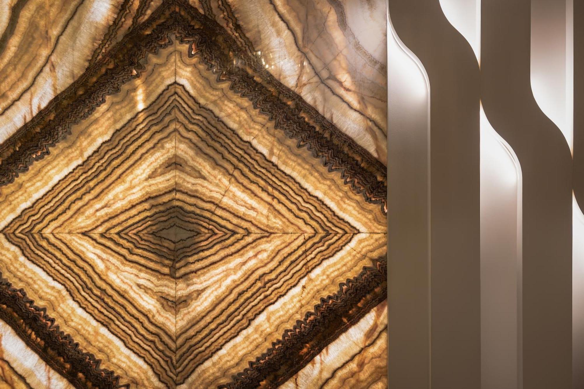 Mirage Hotel & Conference Center Alexandria Exterior photo A backlit onyx panel